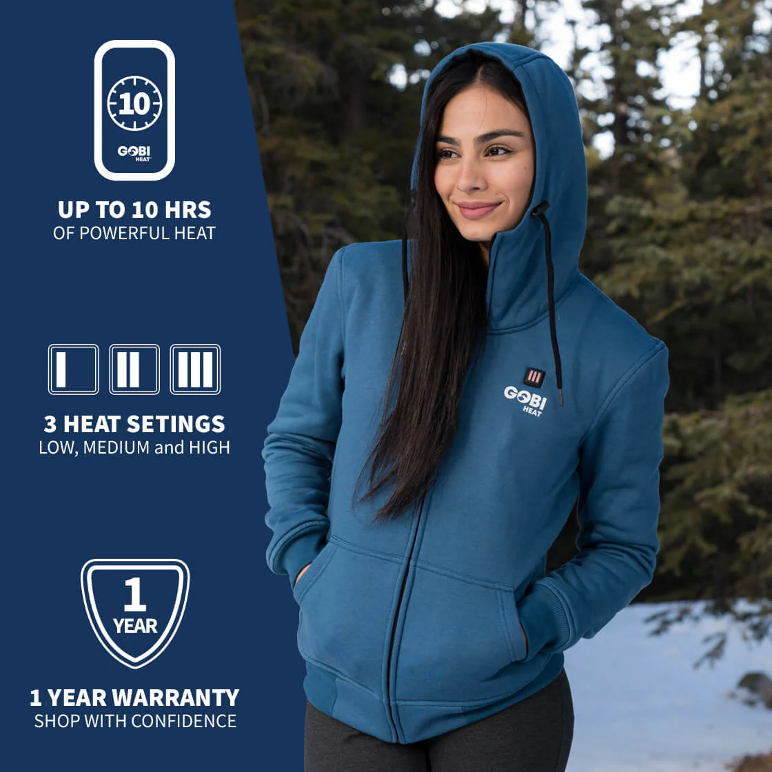 Ridge Womens Heated Hoodie - Image 5